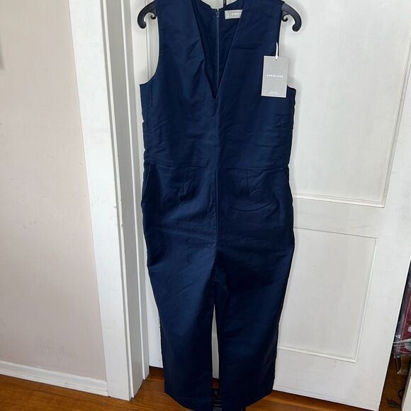 Everlane The Structured Cotton Jumpsuit in Navy Nwt Size 2 - Picture 2 of 8
